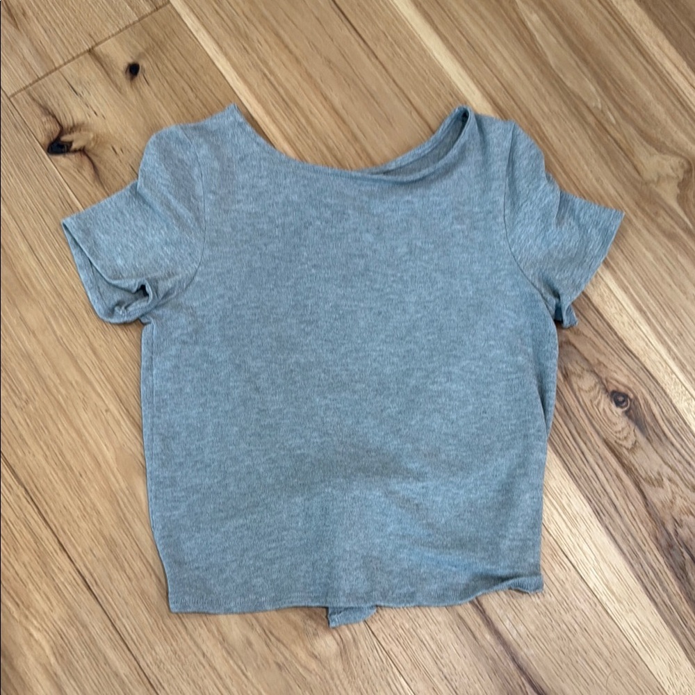 Alya Heather Gray Knit Top
